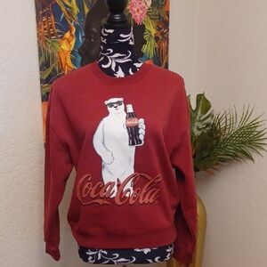 Coca Cola Red Sweater with Polar Bear Design